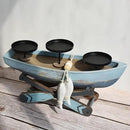 Nautical Votive Candle Holder, Ocean Themed Farmhouse Boat Candle - Marine Beach Style Handmade Decor for Home, Office, Housewarming Gifts by CozyNest Decor