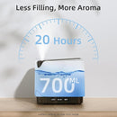 ASAKUKI Essential Oil Diffuser, Multifunctional Ultrasonic Aromatherapy Fragrant Oil Vaporizer Humidifier with Timer, Auto-Off Safety Switch, and 7 LED Light Colors, 700 ml (Brown Wood) by TinyTreasures Baby Boutique