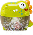 Bath Bubble Machine - Bubble Bath Maker with Lights & Music - Baby Bath Toys Bubble Maker for Bathtub - Dinosaur Toys for Kids 2-4, Strong Suction BPA Free by TinyTreasures Baby Boutique