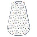 Amazing Baby Cotton Muslin Sleeping Sack, For Baby Boy or Girl, Wearable Blanket with 2-way Zipper, Outdoor Adventure, Denim, Medium (6-12 Month) by TinyTreasures Baby Boutique