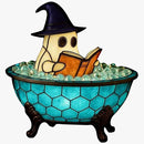 Ghost Bubble Bath Lamp, Halloween Light up Ghost Night Light, LED Flickering Nightlight, Cute Bathtub Spooky Books Nightlight for Halloween Ghost Decor by TinyTreasures Baby Boutique