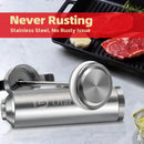 Stainless Steel Meat Injector Syringe with 4 Marinade Needles and Travel Case for BBQ Grill Smoker, gifts for men dad husband in Thanksgiving Christmas day by GreenHaven Gardens