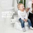 Real Feel 2-in-1 Potty with Wipes Storage, Flushing Sounds & Disposable Liners - Realistic Toilet - Easy to Clean & Assemble - Jool Baby (Gray) by TinyTreasures Baby Boutique
