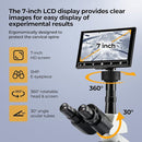 [Constant Temperature] Vabiooth Lab Trinocular Compound Microscope 40X-2500X Magnification with 7" Monitor 5MP E-Eyepiece,Adjustable Thermostat Mechanical Stage for Husbandry,Pet Hospital,Farms by TinyTreasures Baby Boutique