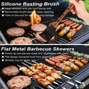 POLIGO 22PCS Heavy Duty BBQ Grill Accessories Set, Non-Slip Grill Tools for Outdoor Grill Set Thicker Stainless Steel Grill Utensils Set, Deluxe Grilling Tools Set in Aluminum Case Ideal Gifts for Men by GreenHaven Gardens