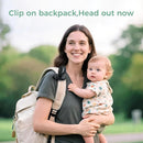 Momcozy Portable Fan with Clip | 4-Speed Mini-Fan for Carrier | Personal Fans Ultra Lighter 0.26lb | Gaps ≤4.5mm | Handheld Cooling | Rechargeable Rotate for Diaper Backpack/Stroller/Carrier/Chair by TinyTreasures Baby Boutique