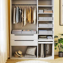DIMJ Drawer Organizer Clothes 12 Pack - Foldable Baby Organizers and Storage & Dresser Organizer for Bedroom, Closet - Nursery Organization Dresser Dividers for underwear, Sock,Bra, Belt, Tie, Gray by CozyNest Decor