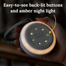 Yogasleep Hushh 2 Portable Sound Machine (Grey) for Baby and Kids, Backlit Buttons & Night Light, Durable, 6 Soothing Natural Sounds, Easy to Use Timer, Volume Control & Toddler Lock, Noise Canceling by TinyTreasures Baby Boutique