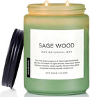 M&SENSE Sage Wood Scented Candle, 19.4oz 110 Hours Long Lasting Clean Non Toxic All Natural Soy Wax Candle for Relaxing & Stress Relief, 2 Wick Home Fragrance Gifts for Home Decor by CozyNest Decor