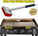 Grill Brush Bristle Free,BBQ Replaceable Scraper Cleaning Head,Safe Grill Accessories for Cast Iron Grates/Porcelain/Weber Gas/Charcoal Grill,Grill Brush for Outdoor Grill-Red by GreenHaven Gardens
