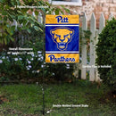 College Flags & Banners Co. Pittsburgh Panthers Garden Flag with Stand Holder by GreenHaven Gardens