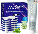 MySmile 7 Treatment Prefilled Teeth Whitening Trays 12% Hydrogen Peroxide and Fluoride Free Nano Hydroxyapatite Toothpaste Combo for Sensitive Teeth Relief, Enamel Repair and Teeth Remineralization by CozyNest Decor