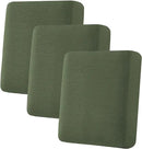 H.VERSAILTEX Super Stretch Individual Seat Cushion Covers Sofa Covers Couch Slipcover Sets Thick Jacquard Textured Twill Fabric (3 Piece Sofa Cushion Covers, Bronze Green) by CozyNest Decor