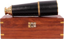 24" Handheld Nautical Brass Telescope with Wooden Box - Pirate Collectibles. by TinyTreasures Baby Boutique