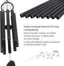 ASTARIN Large Wind Chimes for Outside(38 inch), Sympathy Wind Chimes Outdoor Clearance with 8 Aluminum Tuned Black Tubes, Memorial Wind Chimes Gift Decoration for Home, Garden,Patio,Backyard. by CozyNest Decor
