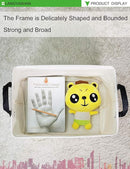 LANGYASHAN Rectangular Storage Bin Collapse Canvas Fabric Cartoon Storage Basket with Handles for Organizing Home Kitchen Boys and Girls Toys Office Closet Shelf Baskets (REC Elephant) by TinyTreasures Baby Boutique