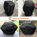 BBQ Grill Cover 50 Inch, Heavy Duty Waterproof Barbecue Cover for Outdoor Grills up to 48 Inch Width, Suitable for Weber, Char Broil, Nexgrill Grills, etc, All Weather Protection, Black by GreenHaven Gardens