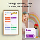 ApoloSign 21.5-inch Digital Calendar: Dual Mode Calendar with Google Play & Multi-calendar Sync, Electronic Planner & Chore Chart, Smart Touchscreen, Interactive Display for Family Schedules (Gray Wood, 21.5") by TinyTreasures Baby Boutique