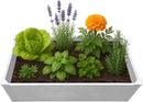 Raised Garden Bed - 2x4 ft Planter Box - White HDPE - No Tools Needed - DIY Kit for Urban Gardening, Flowers, Herbs & Vegetables - Made in The USA