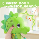 Baby Toys 0 to 12 Months, Musical Stuffed Animal Activity Soft Toys with Multi-Sensory Crinkle, Rattle and Textures, Infant Tummy Time Toys for Newborn Boys Girls, Seahorse, Green by TinyTreasures Baby Boutique