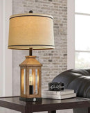 23.75" Farmhouse Dual USB Charging Ports 3-Way Dimmable Touch Control Table Lamp with Nightlight Vintage Modern Lamps for Living Room Bedroom by CozyNest Decor