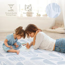PopsyKosy Premium Exercise & Baby Foam Play Mats - Stylish & Large Non-Toxic Odorless Floor Mat - 6 Tiles - Spacious 6ft x 4ft - Peel-Resistant Reinforced Ver.- Soft, Thick, Waterproof - Foggy Gray by TinyTreasures Baby Boutique