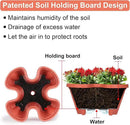 Vertical Planter 5 Tier Stackable Planters Garden Planters Strawberry Herb Flower and Vegetable Planter Indoor Outdoor Gardening Pots with Removable Wheels and Tools 2-Pack by CozyNest Decor