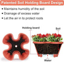 Vertical Planter 6 Tier Stackable Planters Garden Planters Strawberry Herb Flower and Vegetable Planter Indoor Outdoor Gardening Pots with Removable Wheels and Tools by CozyNest Decor