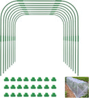 Greenhouse Hoops for Raised beds ,8 Sets Garden Hoops of 41.3'' x 31.5'' Detachable Rust-Free Garden Tunnel for Garden Fabric,Garden Hoops Grow Tunnel, DIY Plant Support Garden Stakes by GreenHaven Gardens