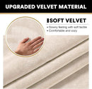 PrinceDeco Sectional Couch Covers 4 Pieces Couch Covers for Sofa Velvet Separate Couch Cover L Shape for Left/Right Chaise(3 Seater + 1 Chaise,Ivory) by CozyNest Decor