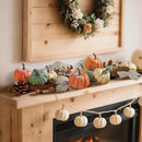 Artmag 25 PCS Pumpkin Decor Set, Artificial Pumpkins Fall Decor for Halloween Thanksgiving Decorations with Acorns, Pinecones, Berries, Maple Leaves for Home Table by CozyNest Decor