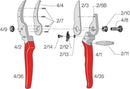 Felco F4 Pruning Shears – 9.25" Swiss-Made Garden Clippers for Pruning | Hand Pruners for Gardening | Garden Tool Cutter with Precision Bypass Blade, Aluminum Body, Replaceable Parts, Nut/Bolt Model by GreenHaven Gardens