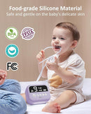 HEYVALUE Nasal Aspirator for Baby, Hospital Grade Nose Sucker with 9 Levels Suction, Night Light and Nursery Rhyme Soothing, Electric Nose Suction for Baby with Food-Grade Silicone Tips Purple by TinyTreasures Baby Boutique