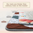 Baby Play Mat - Thicken 71x59 Inch Soft Foam Crawling Mat for Playpen & Floor, Non-Slip Waterproof Activity Playmats for Infants & Toddlers, Portable Foldable & Machine Washable, Boho Design by TinyTreasures Baby Boutique