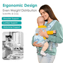 Baby Carrier Newborn to Toddler, Ergonomic Adjustable Toddler Carriers for 7-66 Lbs, Cozy Lightweight Infant Carrier with Neck Support, Baby Holder Carrier with Lumbar Support for Mom Dad by TinyTreasures Baby Boutique