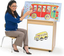 Angeles Value Line Big Book Display, Classroom Shelves and Daycare Furniture, Kids' Bookcases Cabinets & Shelves, 25" L x 16" W x 30" H by TinyTreasures Baby Boutique