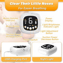 TopQuaFocus Electric Baby Nasal Aspirator, Nose Sucker for Toddler, 9 Levels Suction Power for Children's Nasal Cleans, Soothing Night Light and Nursery Rhyme, 5 Silicone Tips by TinyTreasures Baby Boutique