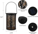 Solar Lanterns for Outdoor Waterproof, Hanging Solar Lights Gifts for Women Mom, Tree Lantern Hanging/Standing for Patio, Lawn, Tabletop, Garden Decorative LED Lantern Black Tree by GreenHaven Gardens