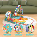 Eners Baby Gyms Play Mats Musical Activity Center Baby Piano Gym Mat Tummy Time Padded Mat for Newborn Toddler Infants(Red) by TinyTreasures Baby Boutique