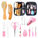 Baby Grooming Kit, Infant Safety Care Set with Hair Brush Comb Nail Clipper Nasal Aspirator,Baby Essentials Kit for Newborn Girls Boys(13 Pc Pink Kit) by TinyTreasures Baby Boutique
