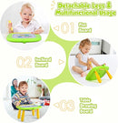 Smasiagon Toddler Girl Boy Toys,Magnetic Drawing Board for Toddlers 1-3,Early Learning Doodle Board Writing Painting Sketch Pad, Birthday Easter Valentines Day Gifts for Kids 1 2 3 Year Old (Green) by TinyTreasures Baby Boutique