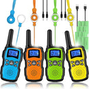 Wishouse Walkie Talkies for Kids Adults Rechargeable 4 Sets with 2 USB Chargers|4X3000mAh Batteries|Lanyards|Family Walky Talky Long Range for Hiking Camping|Xmas Birthday Gift|Boys Girls Present by TinyTreasures Baby Boutique
