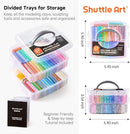 Shuttle Art Polymer Clay Kit, 57 Colors, Soft Oven Clay Kit, 19 Carving Tools and 10 Kinds of Accessories, Non-Stick, Non-Toxic, Ideal Gift for Kids by TinyTreasures Baby Boutique