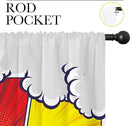 City Rod Pocket Blackout Curtains for Boy Girl Bedroom, Pop Art Style New York Cityscape Thermal Insulated Home Window Drapes for Living Room Darkening, 84x72 inch by TinyTreasures Baby Boutique