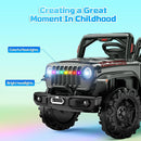 SEALIGHT 12V Kids Ride On Car Truck w/Parent Remote Control, Children Ride On Toy Toddler Electric Vehicle with Double Doors/Safety Belt/LED Lights/Music Player/Bluetooth by TinyTreasures Baby Boutique