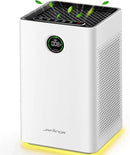 Jafända Air Purifiers for Home Large Room Up To 1190ft², True HEPA 13 Filter, Activated Carbon Remove 99.97% Dust Smoke Odor Pollen Pets Hair Dander Allergies, Quiet Sleep Mode 23dB, Night Light by CozyNest Decor