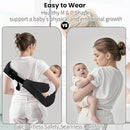 Baby Sling Carrier - Adjustable Baby Sling 2025 Upgraded Toddler Sling Comfortable Baby Wrap Carriers Ergonomic-Designed, Travel Friendly Carrying 10-45 Lbs(Black) by TinyTreasures Baby Boutique