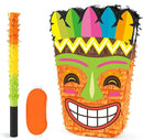 WERNNSAI Tiki Piñata -Tropical Hawaii Piñata with Blindfold and Bat for Girls Boys Kids Piñata Hawaiian Luau Themed Party Decorations for Summer Birthday Party Supplies Carnivals Festivals Celebration by TinyTreasures Baby Boutique