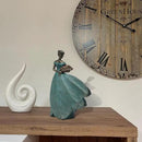 Guichifun Fairy Statue Collection Home Decoration - Leaf Angel Girls Resin Modern Table Decor for Living Room Office Sculpture Decor for Women Indoor Rustic Figurines Gift 5 x 3 x 7.5 Inch by GreenHaven Gardens