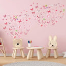 Glow in The Dark Butterfly Flower Wall Decals Glowing Luminous Butterflies Removable Self-Adhesive Wall Stickers for Girls Bedroom Nursery Living Room Decor 4 Sheets (Butterfly 2) by CozyNest Decor